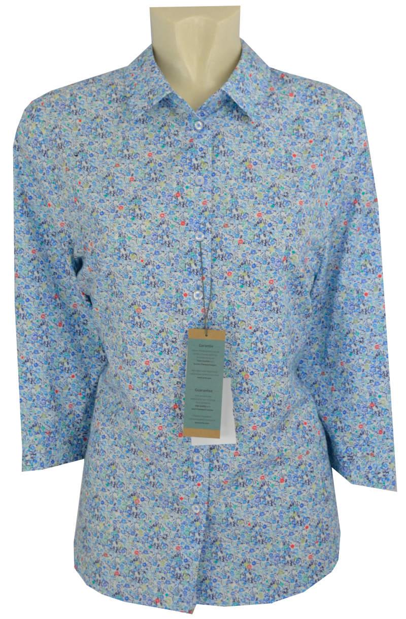 3/4 Arm Bluse mit feinen Blüten