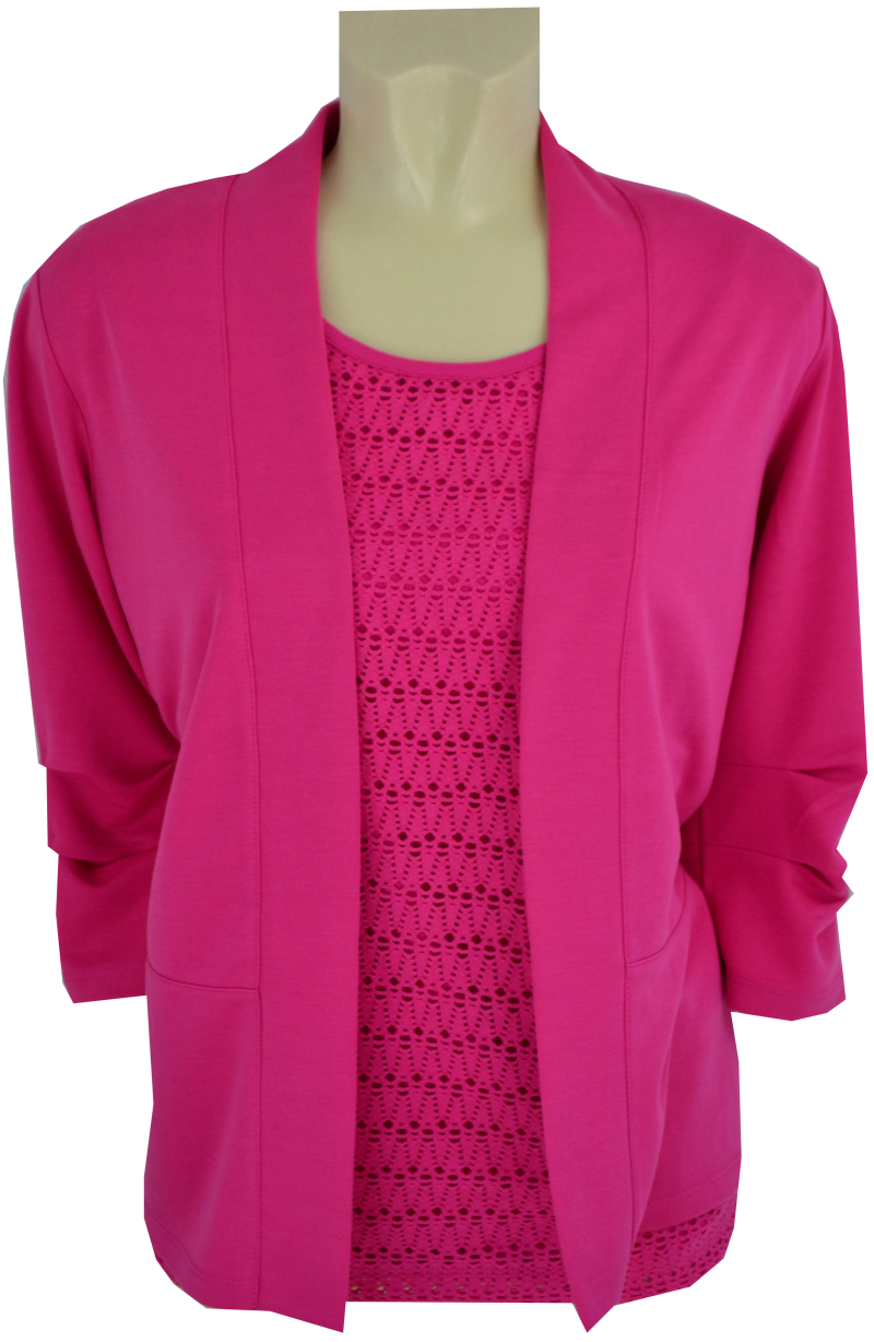 50-131220-248 3/4 Arm Jäckchen in beere