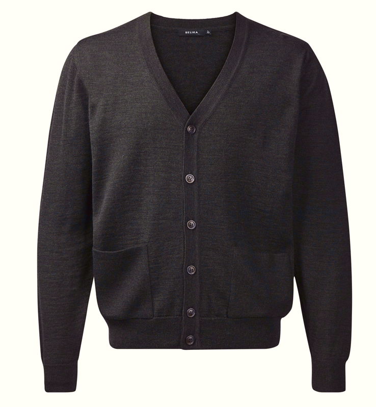 50278-90256v3vOKlTPwgl3lk Strickjacke zum knöpfen in dark charcoal