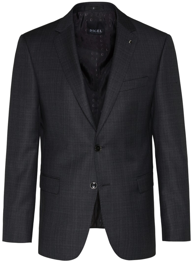 Anzug Blazer in Anthrazit mit Struktur