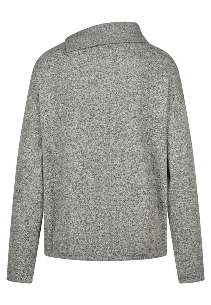 Leichter Pullover in anthra melange