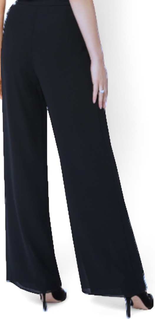 Festliche Hose mit Überwurf in marine