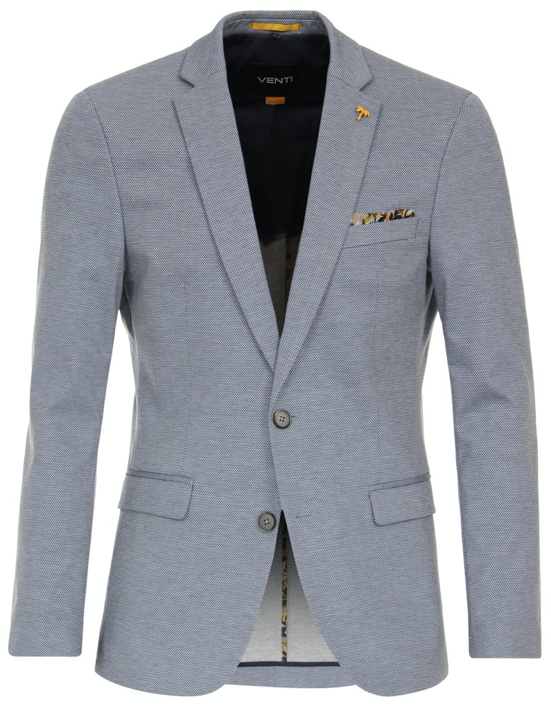 Jersey Sakko in bleu mit Struktur