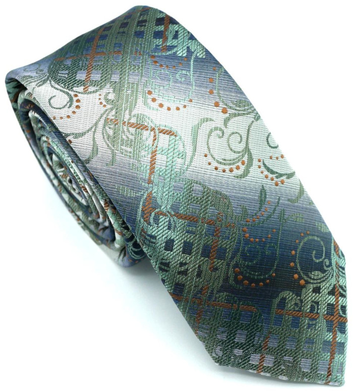 Krawatte in grün/grau/braun