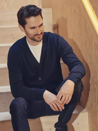 50278-45111vd Strickjacke zum knöpfen in dark navy