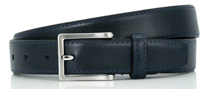 Herren Ledergürtel in marine