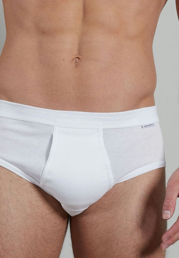 Sport-Slip mit Eingriff in weiß