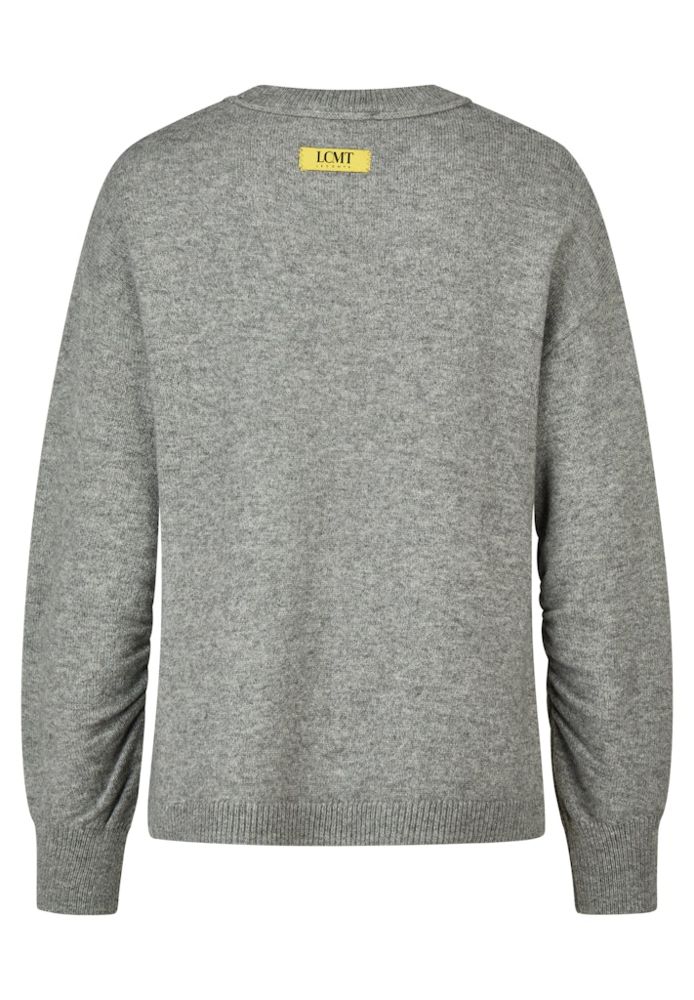 Pullover in grau meliert