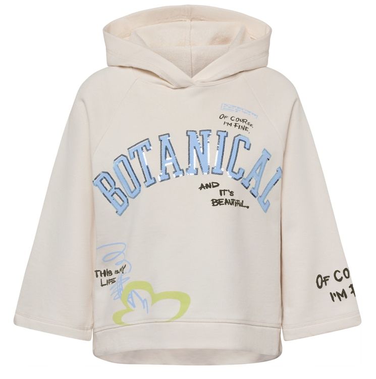 Sweat - Hoodie in Elfenbein