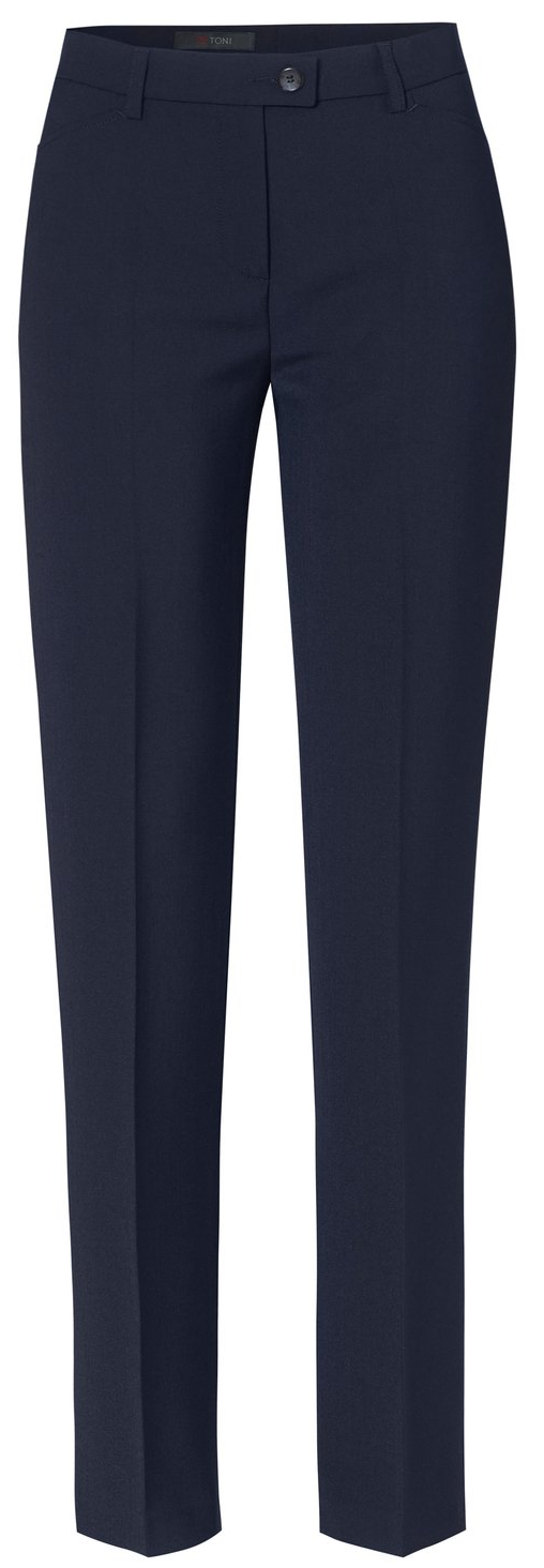 Woll Stoffhose in marine blau