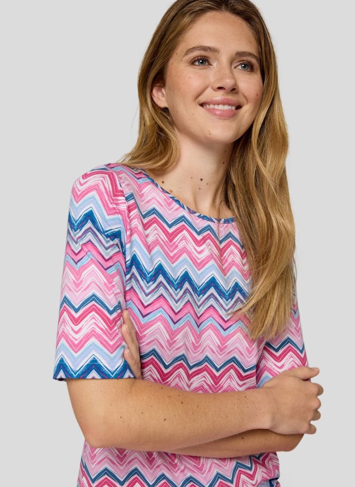 1/2 Shirt in Flieder/Rose