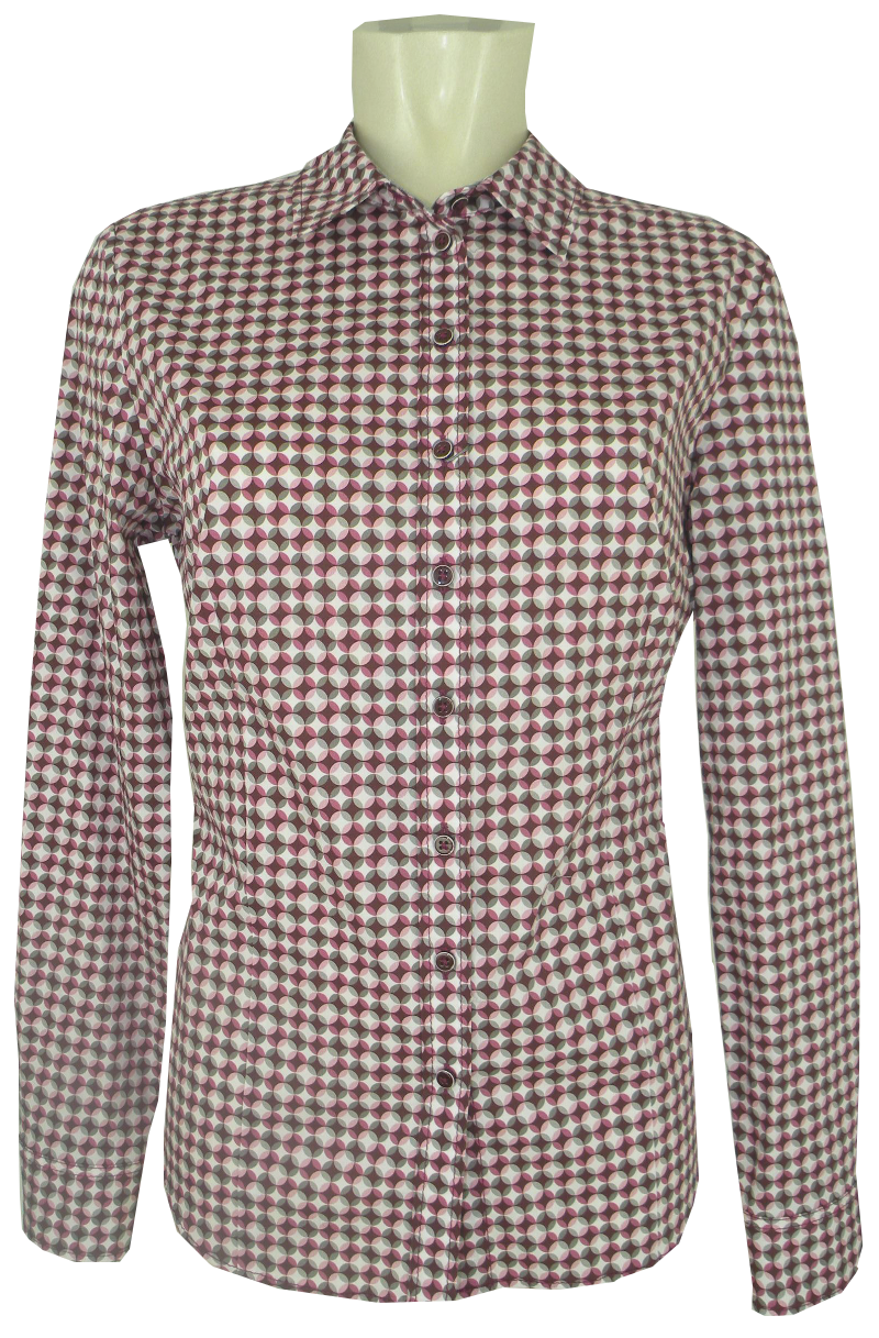 1/1 Arm Bluse mit grafischem Print