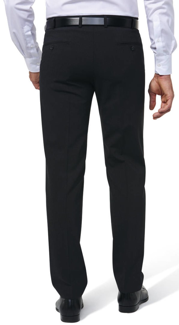 Anzughose in anthrazit mit feiner Struktur