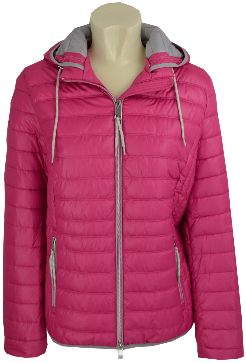 70480032-544 Leichte Steppjacke mit Kapuze in pink