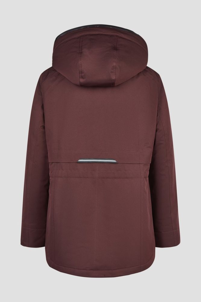 Warme Outdoorjacke in wine