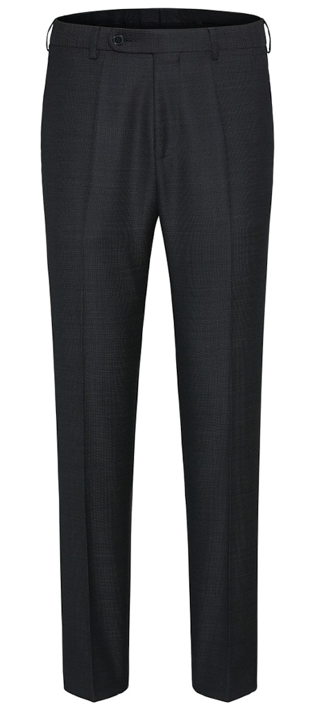 Anzug Hose in schwarz mit feiner körniger Struktur 
