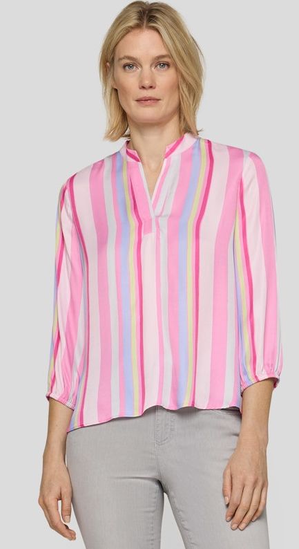 3/4 Arm Blusen-Shirt mit Längsstreifen