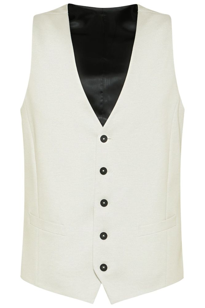 Anzugweste in beige