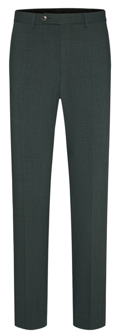 Stoffhose in grau-grün