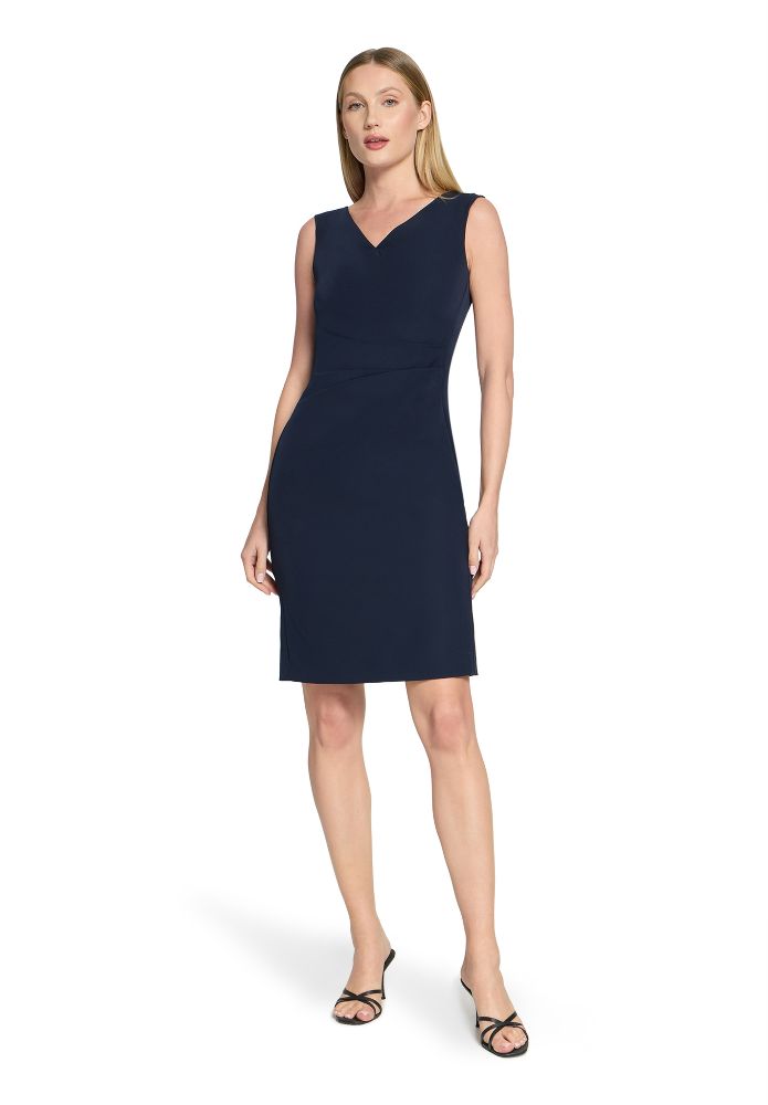 Mittellanges Etuikleid in Night Sky