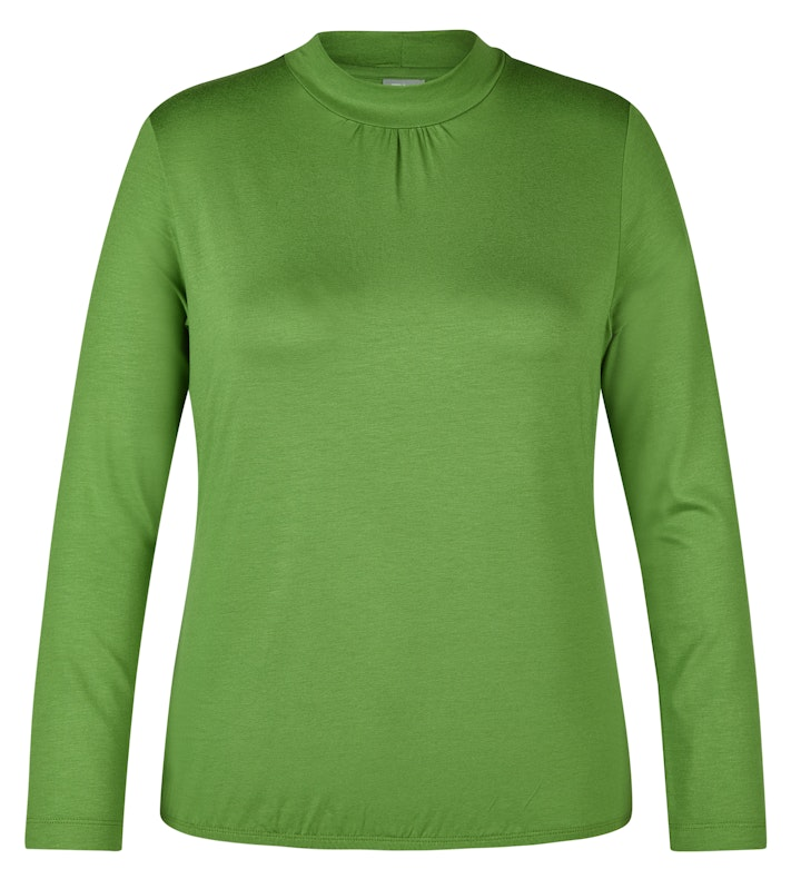 1/1 Arm Shirt in Farn mit Stehkragen