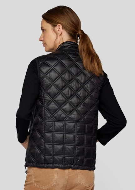 Steppweste in schwarz