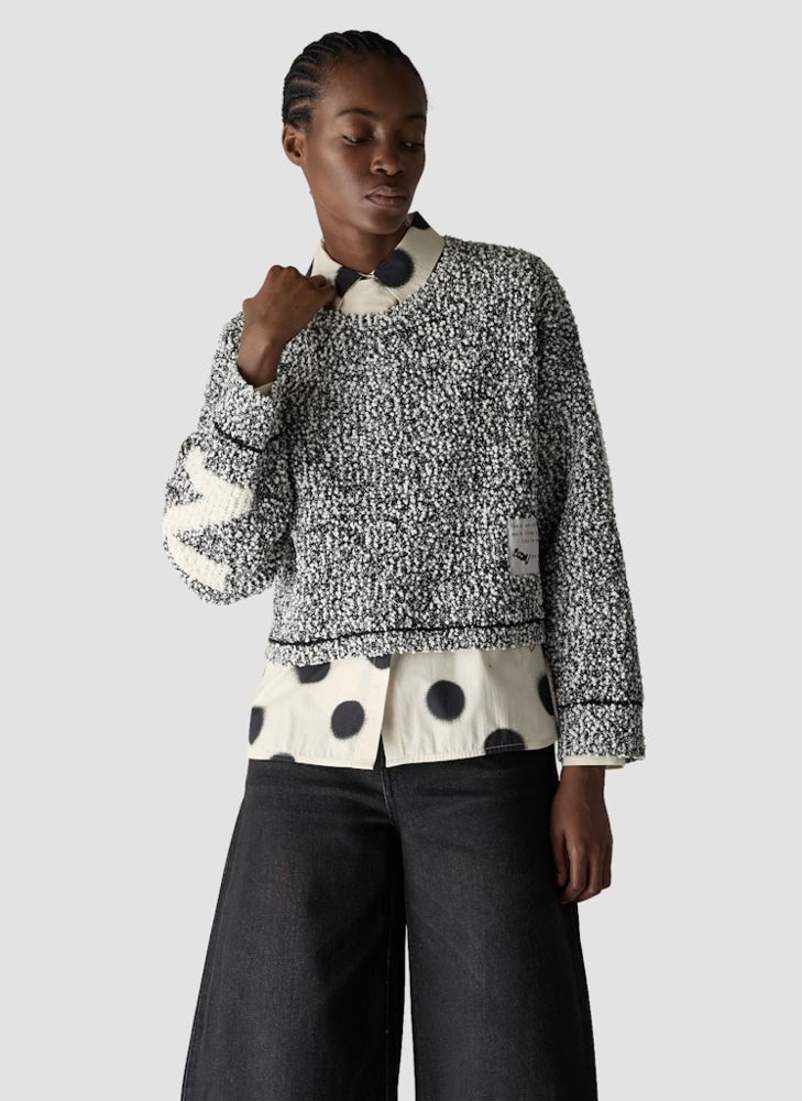 Bouce Pullover in schwarz-weiß