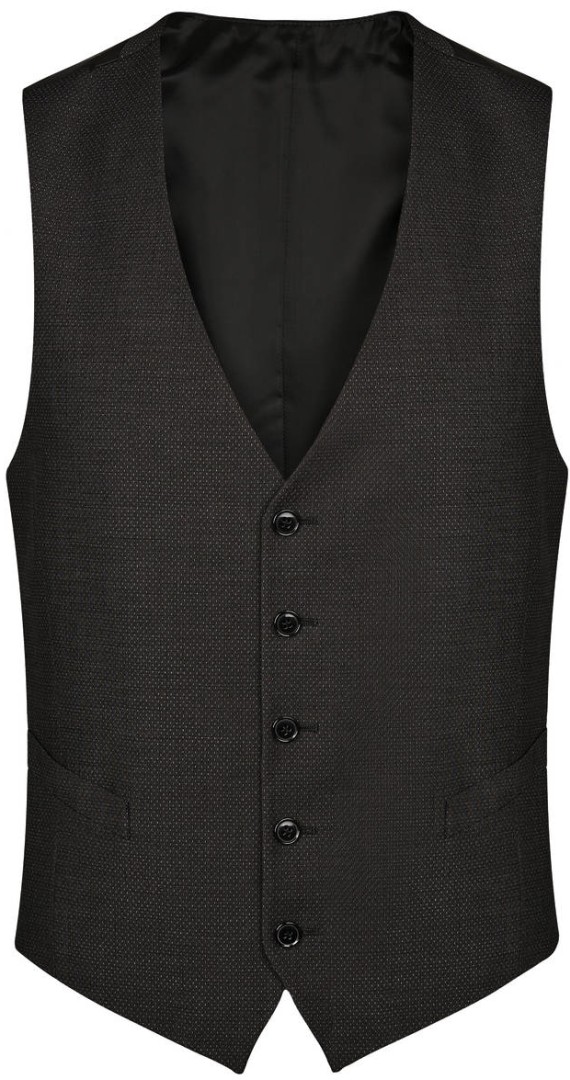 Anzug Weste EXTRA SLIM FIT in anthrazit mit Struktur