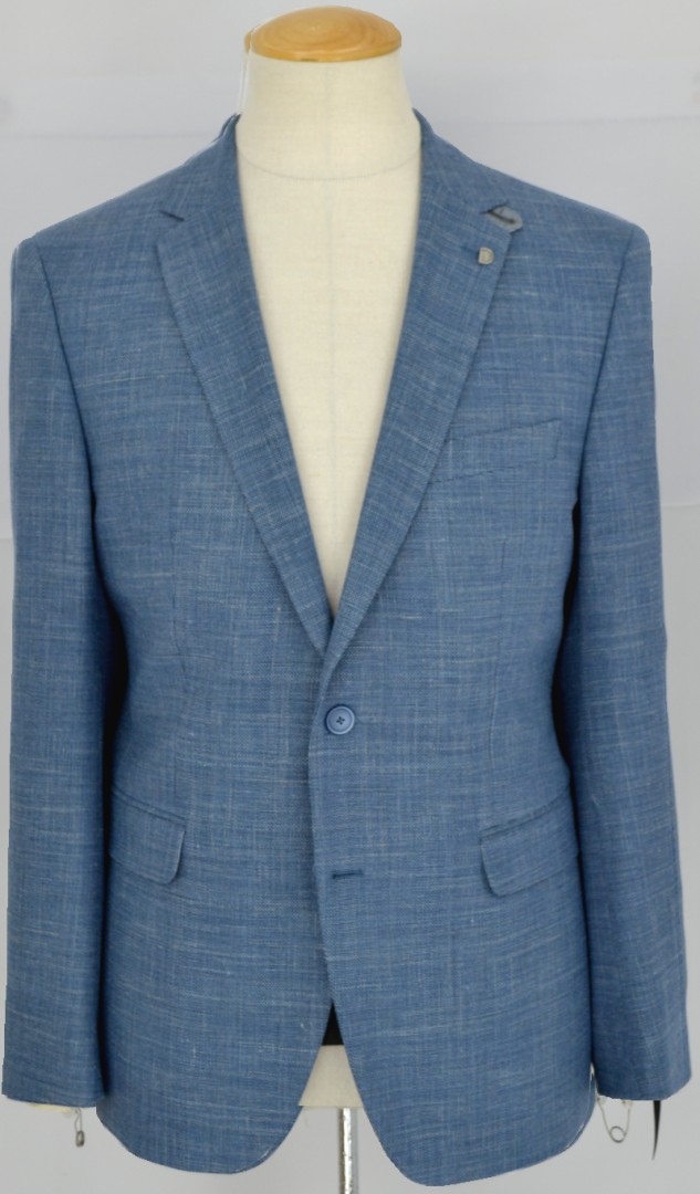 Sportives Sakko in blau mit Struktur