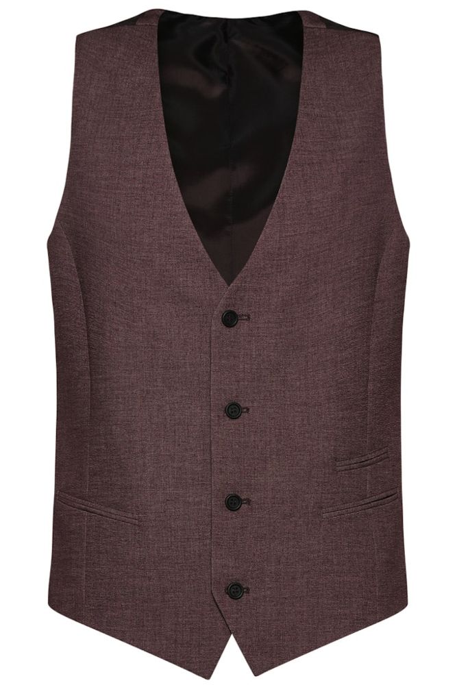 Anzugweste in mittel rot