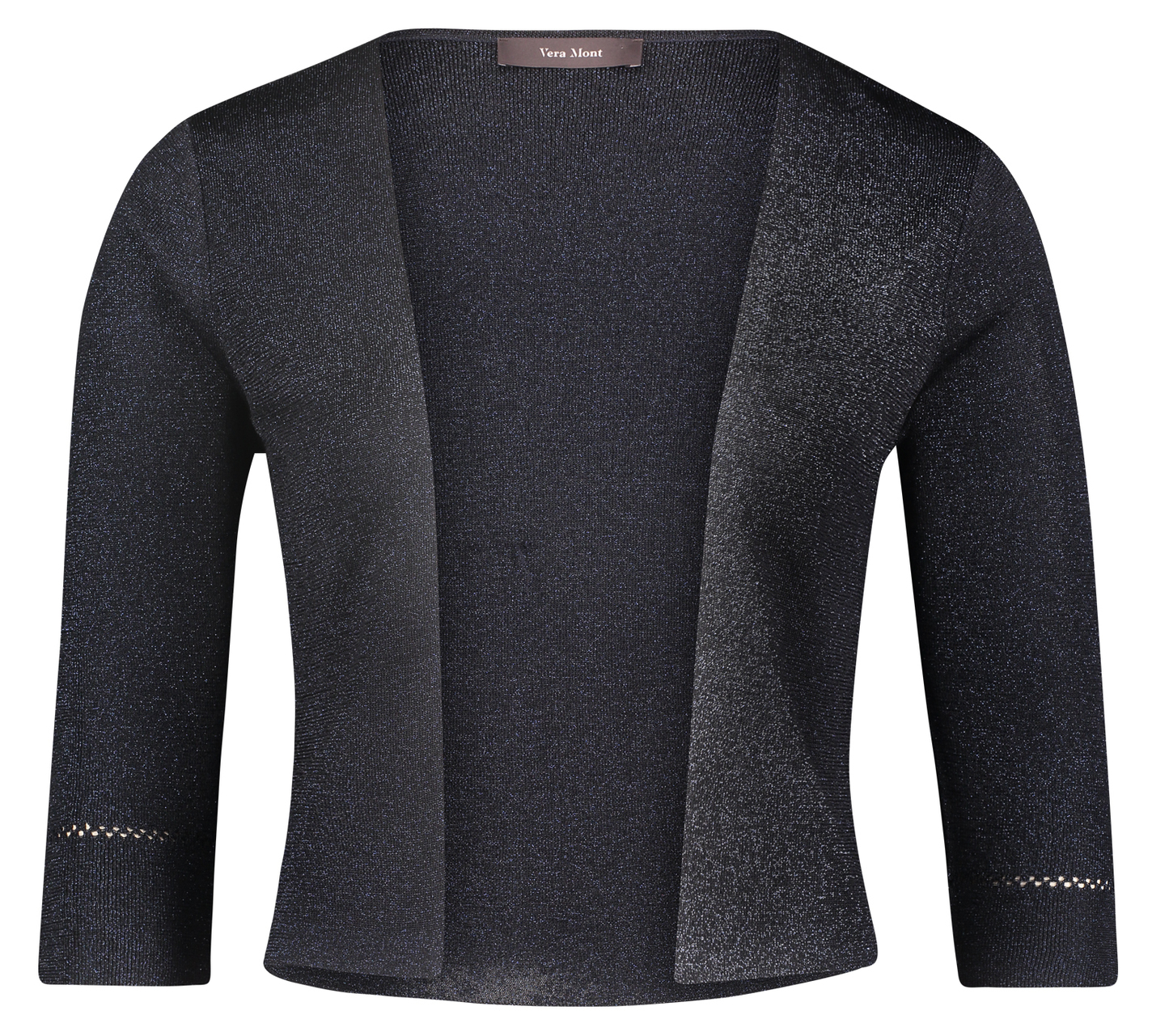 Kurzer Strick Bolero in dark blue/dark blue