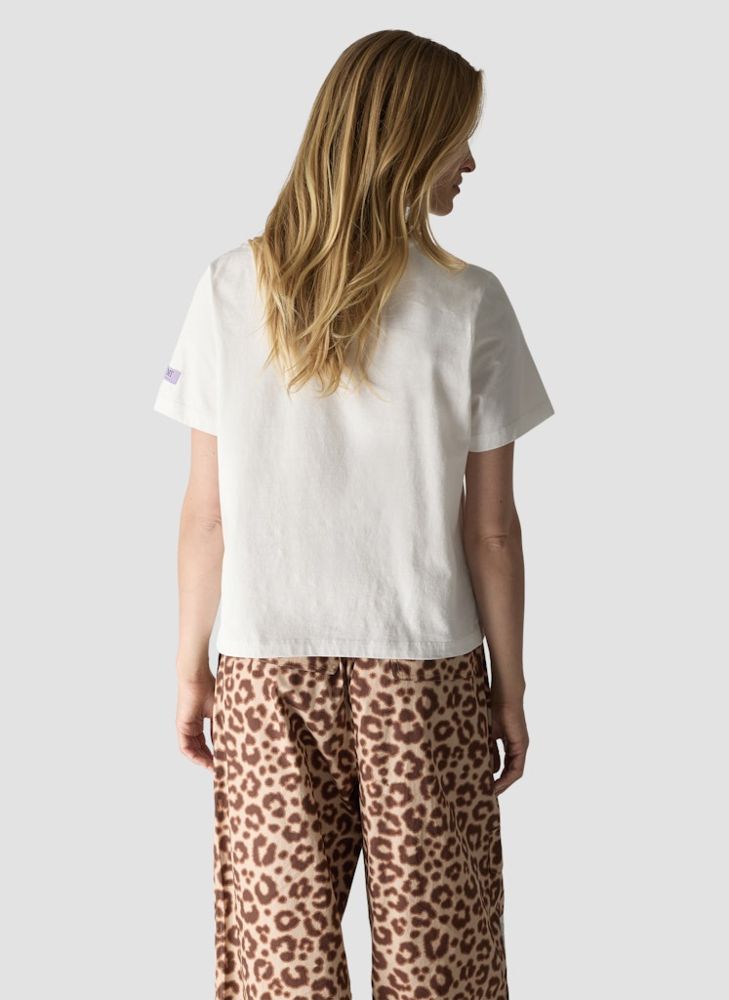 1/2 Arm Shirt in Ecru mit Print