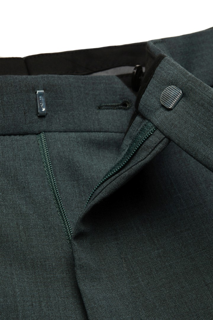 Anzughose in grau-grün