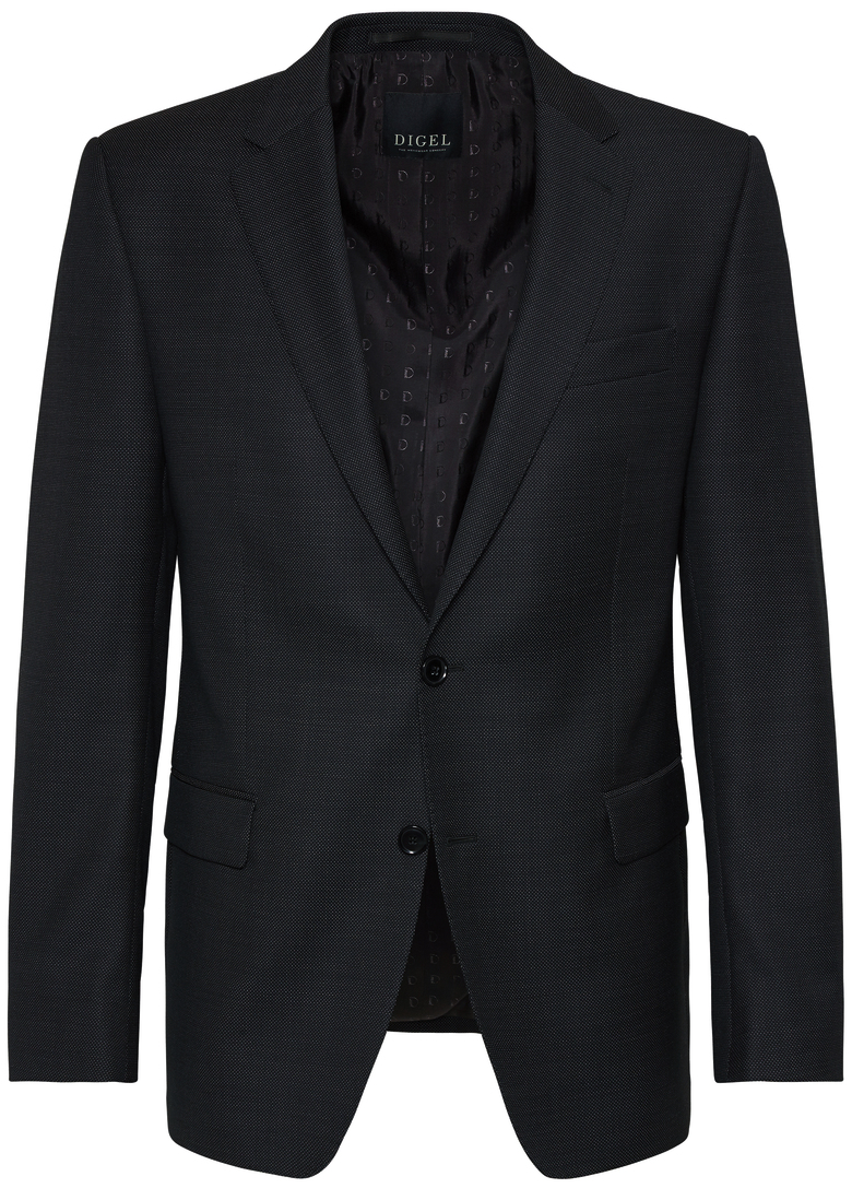 Anzug Blazer in schwarz mit feiner Körnung