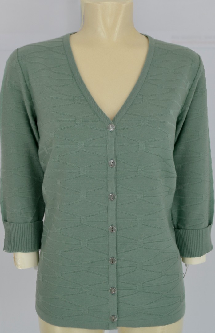 Cardigan Strickjacke in schilf