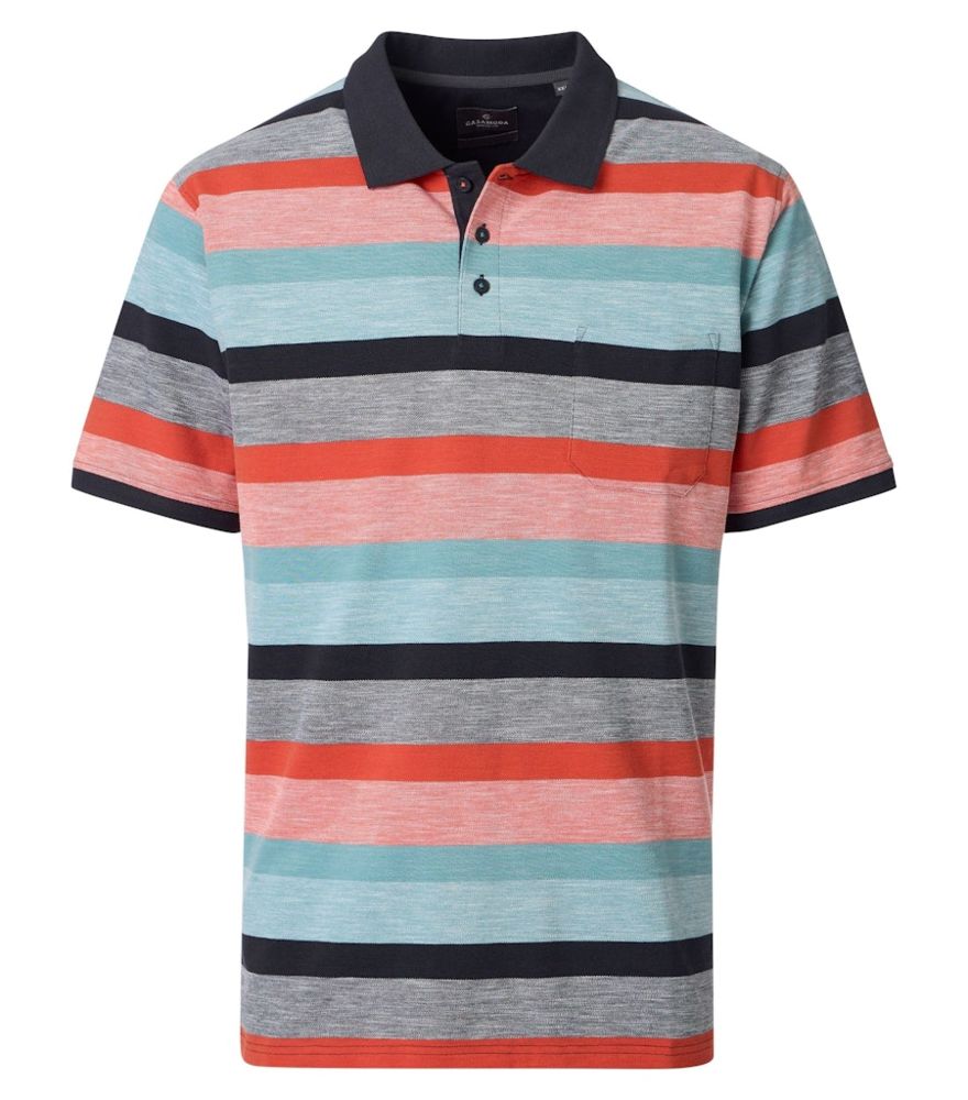 1/2 Arm Polo Shirt mit Streifenmuster