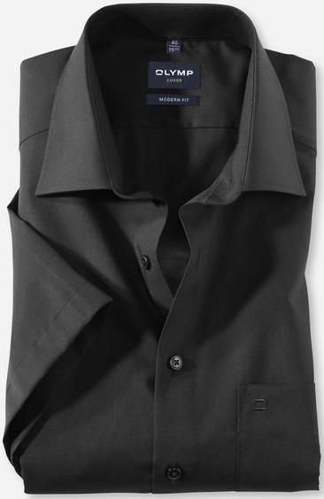 1/2 Arm Hemd in schwarz