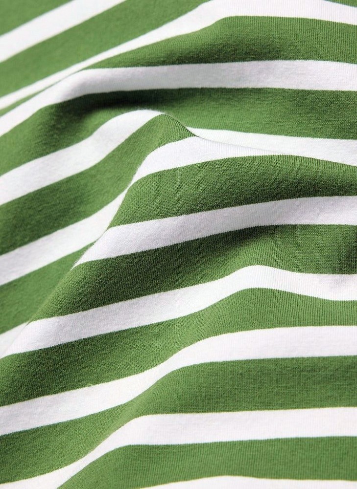 Ringelshirt in farn/ecrue mit 3/4 Arm