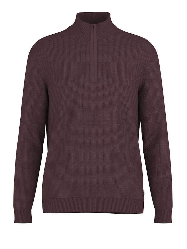 Pullover Turtle Kragen und R-V in bordeaux