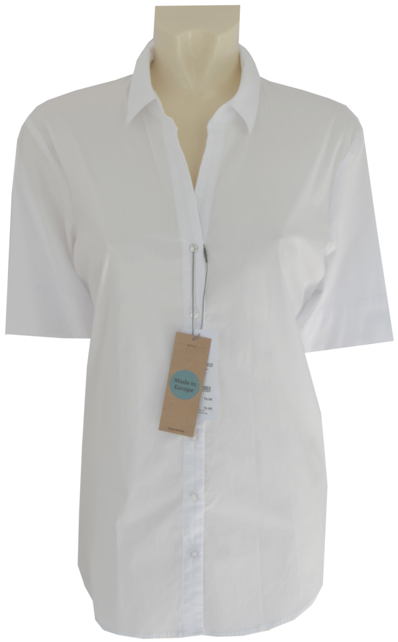 1/2 Arm Bluse in weiß