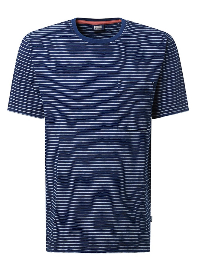 1/2 Arm T-Shirt in marine geringelt