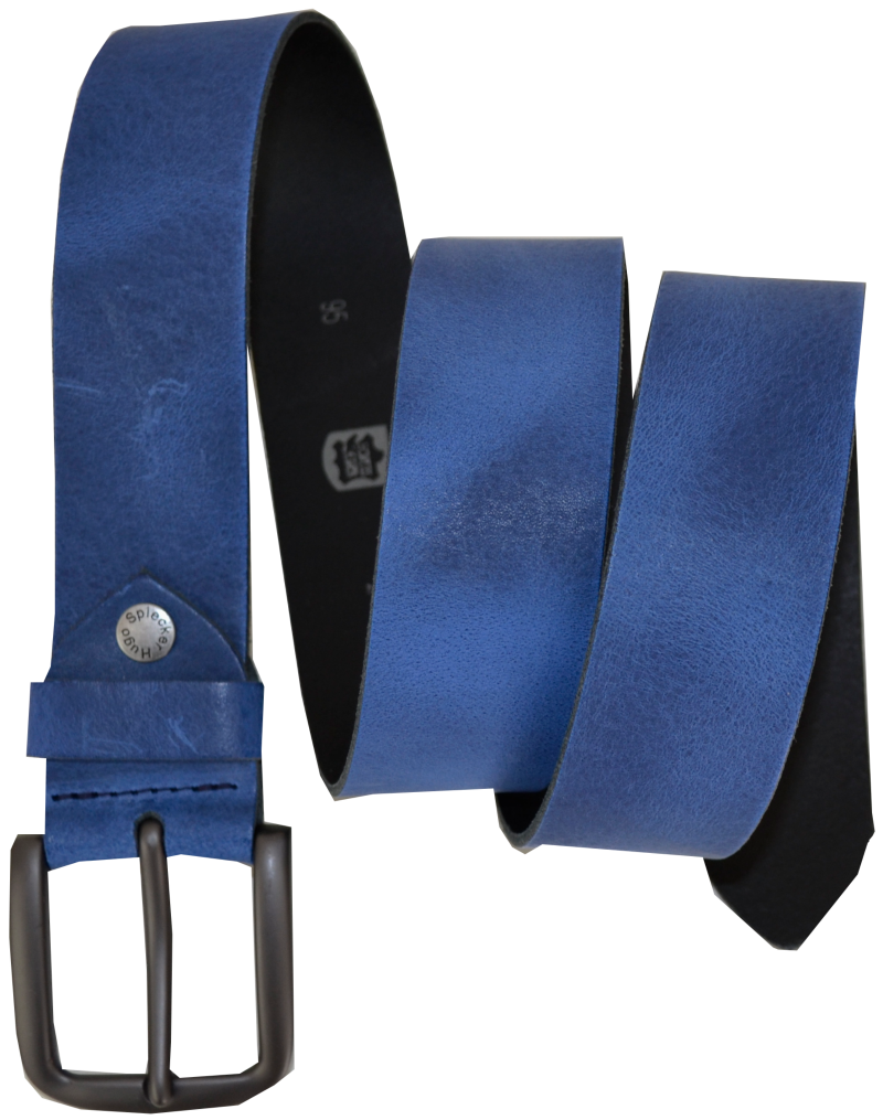 Herren Ledergürtel in bleu