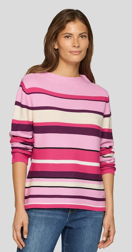 Turtle Pullover in mehrfarbig geringelt