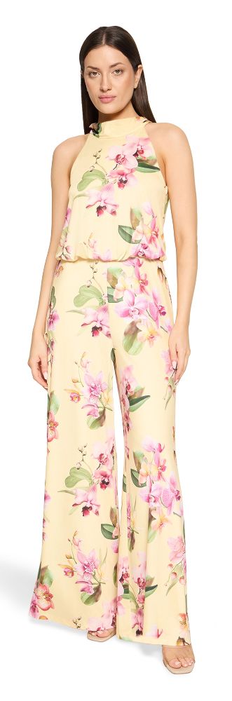 Overall in floral gemustert in Yellow-Rosè