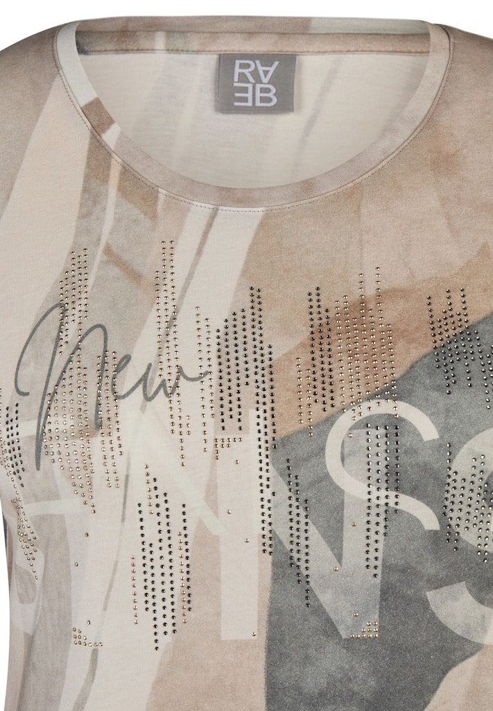 3/4 Arm Shirt mit Allover Print