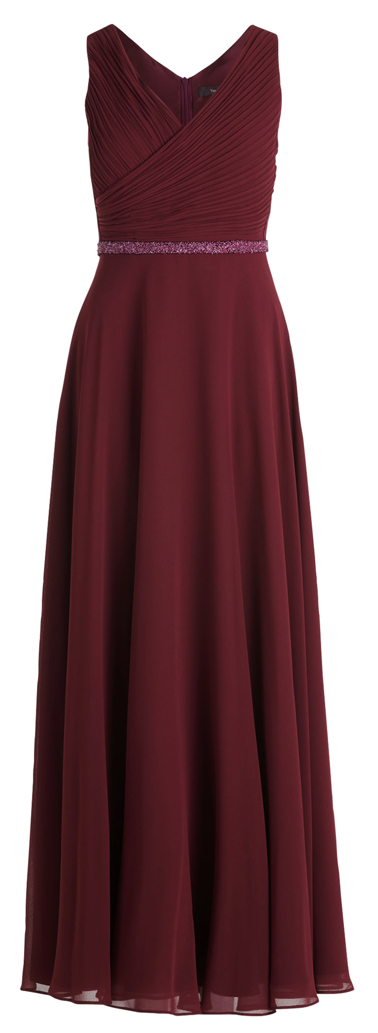 Langes Ballkleid in deep wine