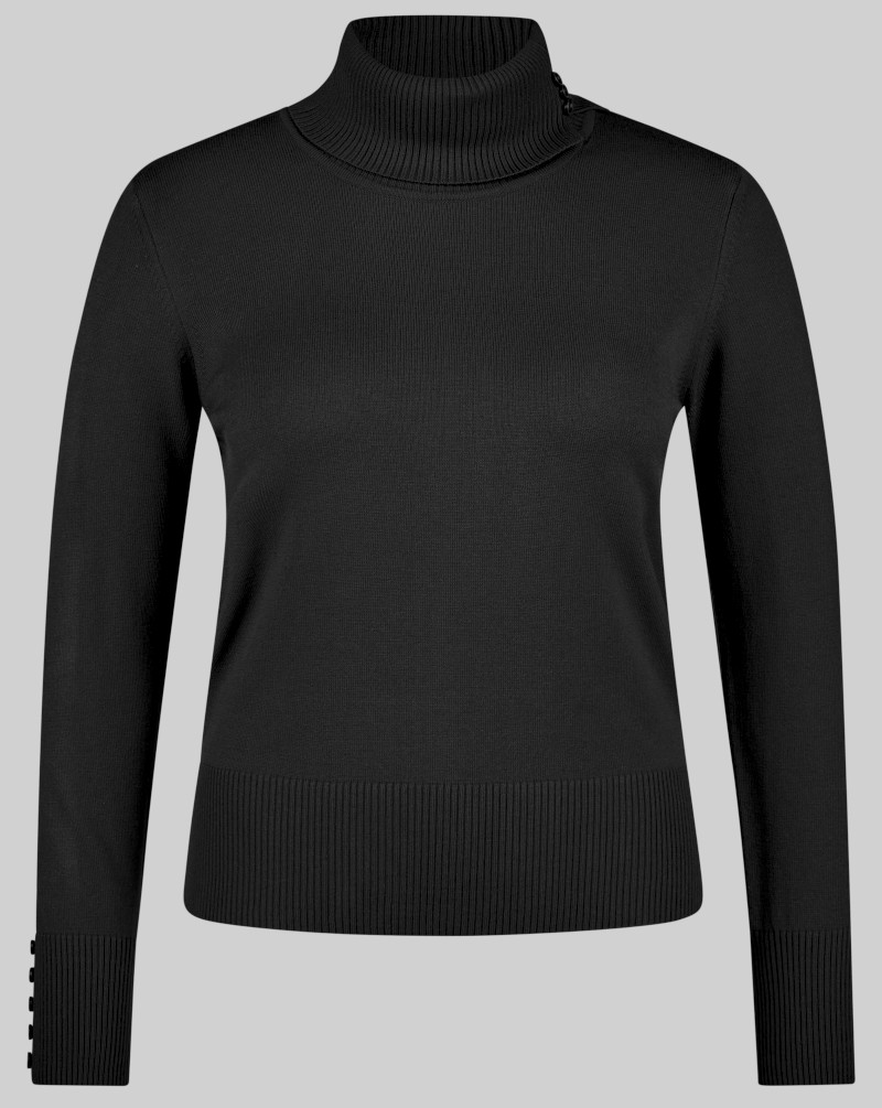 Pullover mit Rollkragen in schwarz