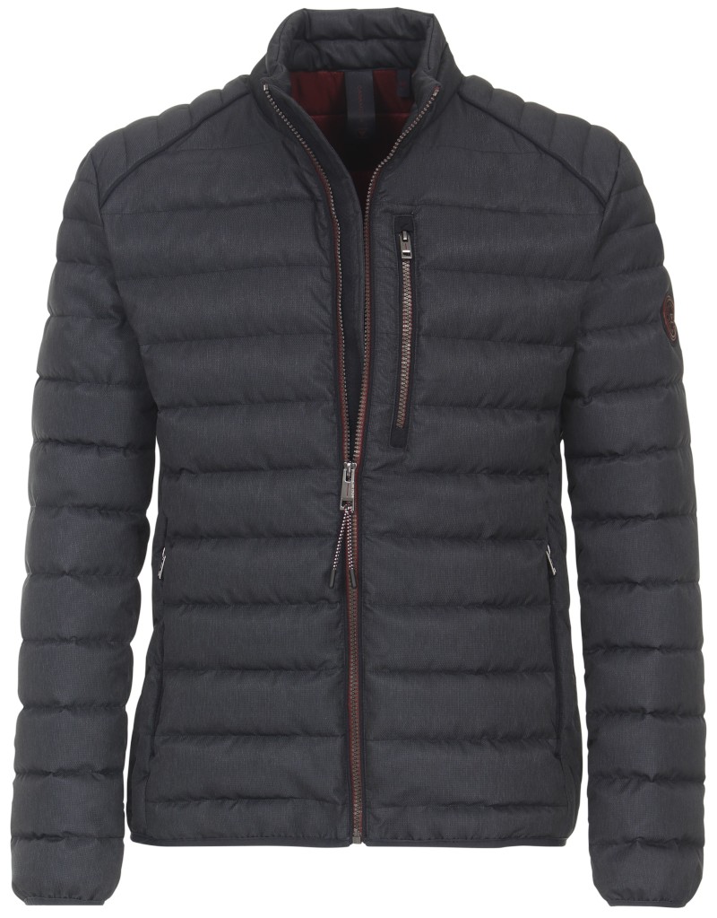 Warme Outdoor Steppjacke in marine