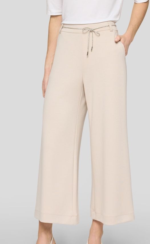 Sportive Stoffhose in Sisal (Natur)