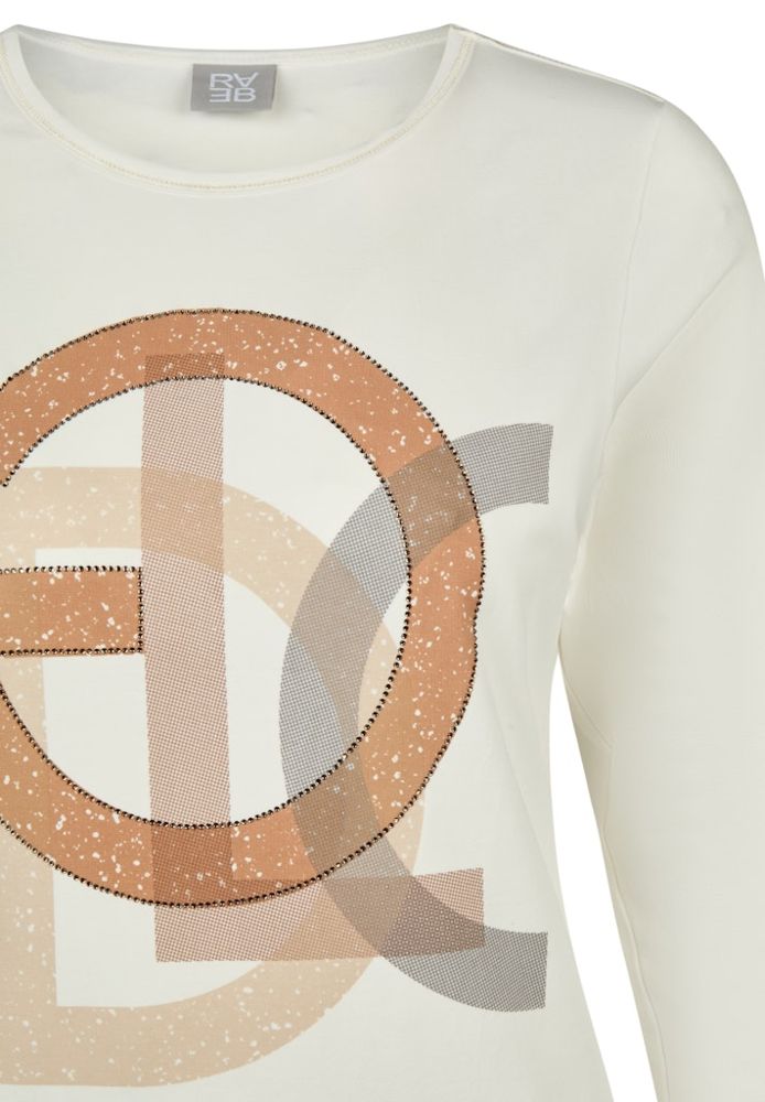 3/4 Arm T-Shirt mit Print